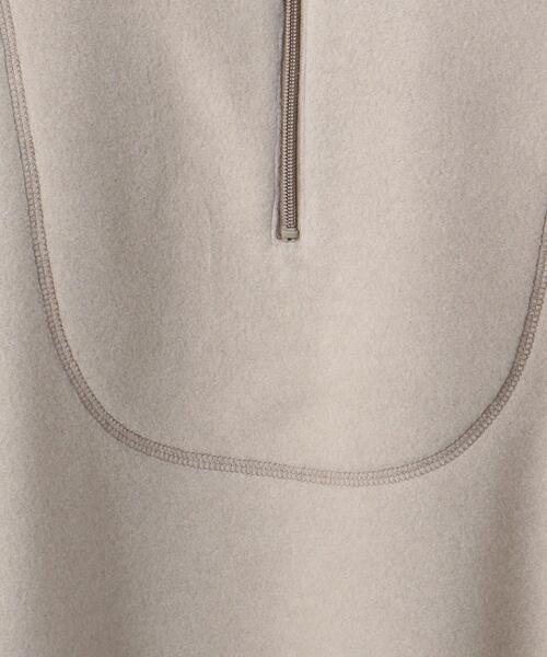 BRACTMENT（ブラクトメント）の「＜BRACTMENT(ブラクトメント)＞BM ハーフジップ フリースワンピース（ワンピース・レディース・モカ/ライトグレー・FREE）」の9枚目の写真