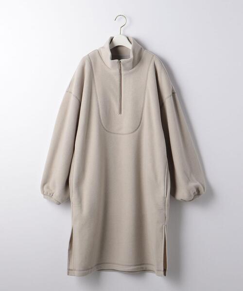 BRACTMENT（ブラクトメント）の「＜BRACTMENT(ブラクトメント)＞BM ハーフジップ フリースワンピース（ワンピース・レディース・モカ/ライトグレー・FREE）」の16枚目の写真