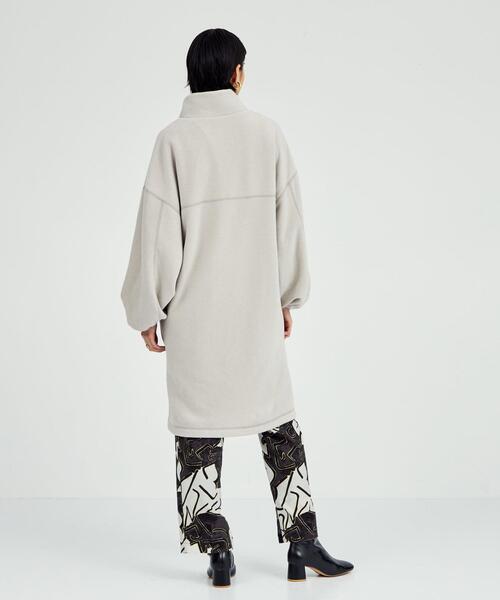 BRACTMENT（ブラクトメント）の「＜BRACTMENT(ブラクトメント)＞BM ハーフジップ フリースワンピース（ワンピース・レディース・モカ/ライトグレー・FREE）」の11枚目の写真