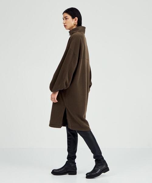 BRACTMENT（ブラクトメント）の「＜BRACTMENT(ブラクトメント)＞BM ハーフジップ フリースワンピース（ワンピース・レディース・モカ/ライトグレー・FREE）」の14枚目の写真