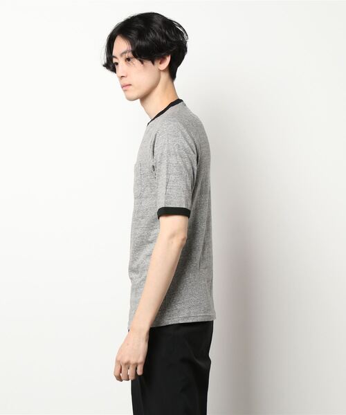 THE PENNY（ザペニー）の「RINGER TEE（Tシャツ/カットソー・メンズ・ヘザーグレー/オートミール・MEDIUM/X-LARGE）」の4枚目の写真