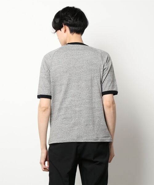 THE PENNY（ザペニー）の「RINGER TEE（Tシャツ/カットソー・メンズ・ヘザーグレー/オートミール・MEDIUM/X-LARGE）」の3枚目の写真