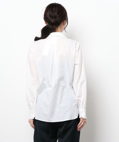 Te chichi(テチチ)の「フリルカラーシャツ(シャツ/ブラウス・レディース・ブラック/ネイビー/オフホワイト・フリ-)」の4枚目の写真