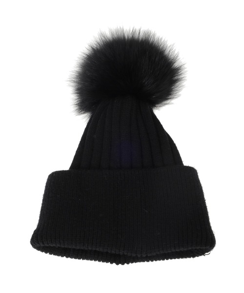 fifth（フィフス）の「ポンポン付きニット帽（キャップ・レディース・ブラック/グレー・FREE）」の5枚目の写真