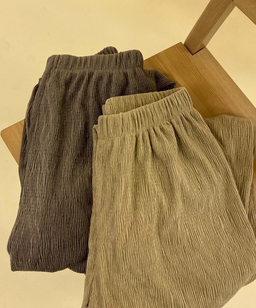 lawgy(ラウジー)の「velours pants(その他パンツ・レディース・ベージュ/ブラウン・FREE)」の12枚目の写真