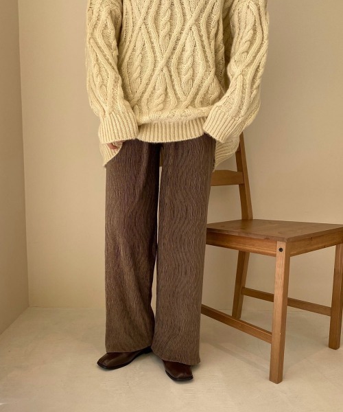 lawgy(ラウジー)の「velours pants(その他パンツ・レディース・ベージュ/ブラウン・FREE)」の9枚目の写真