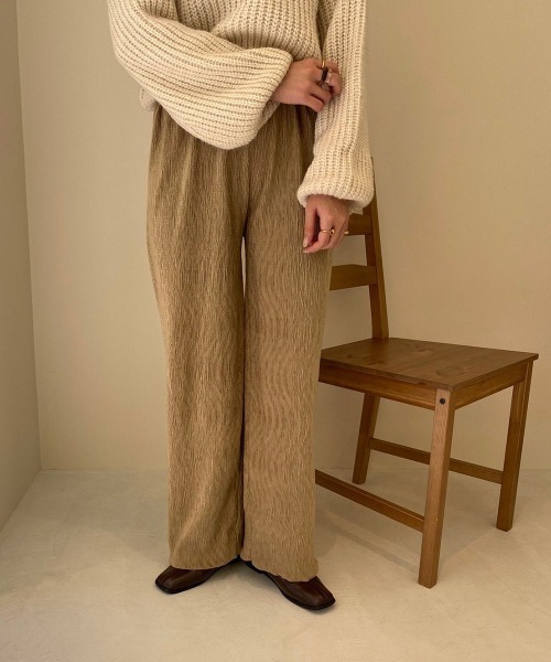 lawgy(ラウジー)の「velours pants(その他パンツ・レディース・ベージュ/ブラウン・FREE)」の14枚目の写真