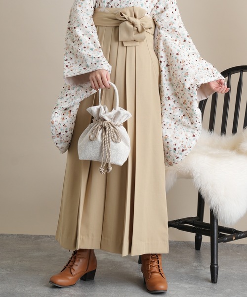 utatane(ウタタネ)の「袴セット 国産生地(着物・レディース・アイボリー・M/L)」の9枚目の写真