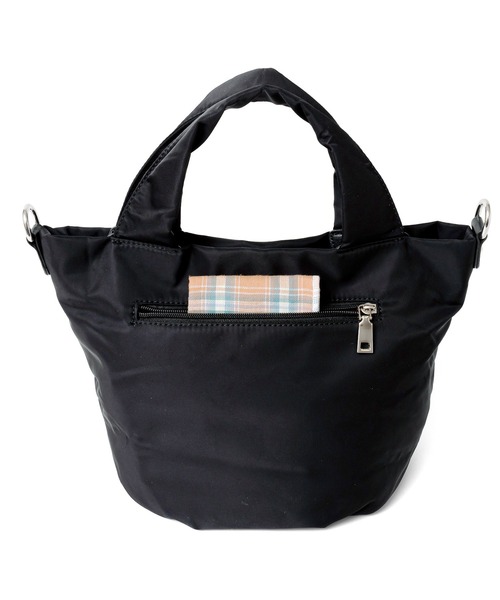 VitaFelice（ヴィータフェリーチェ）の「ナイロン2wayバルーントートバッグ（トートバッグ・レディース・ドット/カモフラージュ/ブラック/グレー・FREE）」の18枚目の写真