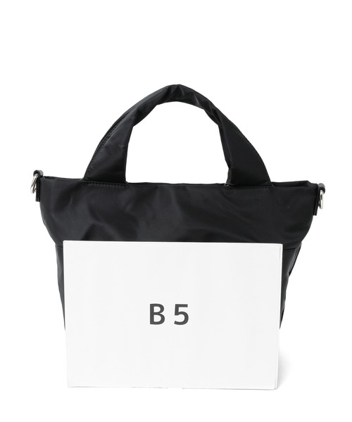 VitaFelice（ヴィータフェリーチェ）の「ナイロン2wayバルーントートバッグ（トートバッグ・レディース・ドット/カモフラージュ/ブラック/グレー・FREE）」の12枚目の写真