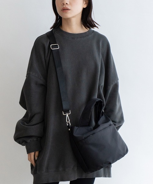 VitaFelice（ヴィータフェリーチェ）の「ナイロン2wayバルーントートバッグ（トートバッグ・レディース・ドット/カモフラージュ/ブラック/グレー・FREE）」の7枚目の写真