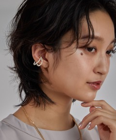 Shashi ピアス シャシ フープ ダブル 2連 レイヤード SHASHI/シャシ ダブルフープピアス SH-E152（ピアス（両耳用