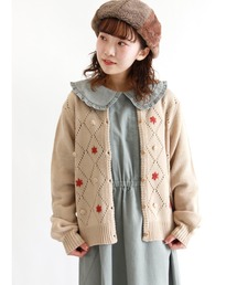 ehka sopo | お花刺繍カーディガン(カーディガン/ボレロ)