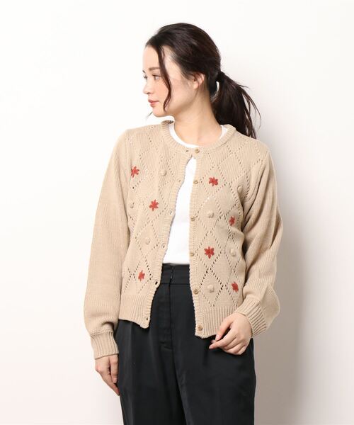 ehka sopo（エヘカソポ）の「お花刺繍カーディガン（カーディガン