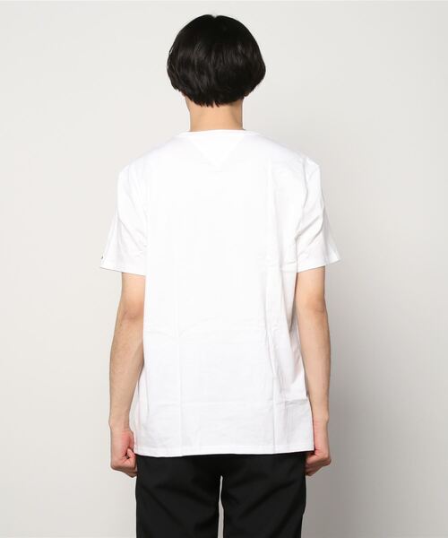 TOMMY HILFIGER(トミーヒルフィガー)の「TOMMY HILFIGER/トミー ヒルフィガー Tシャツ カットソー メンズ 綿 ロゴ ワンポイント 半袖(Tシャツ/カットソー・メンズ・ホワイト/ネイビー/グレー/ブラック・SMALL/MEDIUM/LARGE)」の8枚目の写真