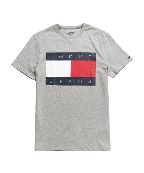TOMMY HILFIGER(トミーヒルフィガー)の「TOMMY HILFIGER/トミー ヒルフィガー Tシャツ カットソー メンズ 綿 ロゴ ワンポイント 半袖(Tシャツ/カットソー・メンズ・ホワイト/ネイビー/グレー/ブラック・SMALL/MEDIUM/LARGE)」の1枚目の写真