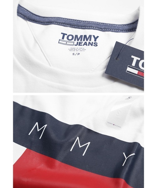 TOMMY HILFIGER(トミーヒルフィガー)の「TOMMY HILFIGER/トミー ヒルフィガー Tシャツ カットソー メンズ 綿 ロゴ ワンポイント 半袖(Tシャツ/カットソー・メンズ・ホワイト/ネイビー/グレー/ブラック・SMALL/MEDIUM/LARGE)」の7枚目の写真
