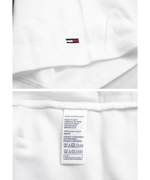 TOMMY HILFIGER(トミーヒルフィガー)の「TOMMY HILFIGER/トミー ヒルフィガー Tシャツ カットソー メンズ 綿 ロゴ ワンポイント 半袖(Tシャツ/カットソー・メンズ・ホワイト/ネイビー/グレー/ブラック・SMALL/MEDIUM/LARGE)」の6枚目の写真