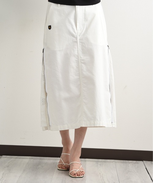 blanc basque（ブランバスク）の「【BLANC basque】モールスキン＊レーススカート（スカート・レディース・ブラック/ホワイト/カーキ・FREE）」の16枚目の写真