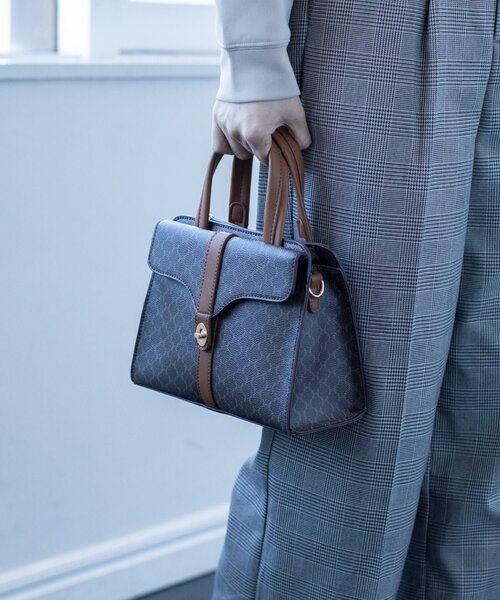 THE SHOP TK (ザ ショップ ティーケー )の「◆モノグラムミニ2WAYバッグ(ハンドバッグ・レディース・ブラウン系6/ホワイト系8・99)」の1枚目の写真