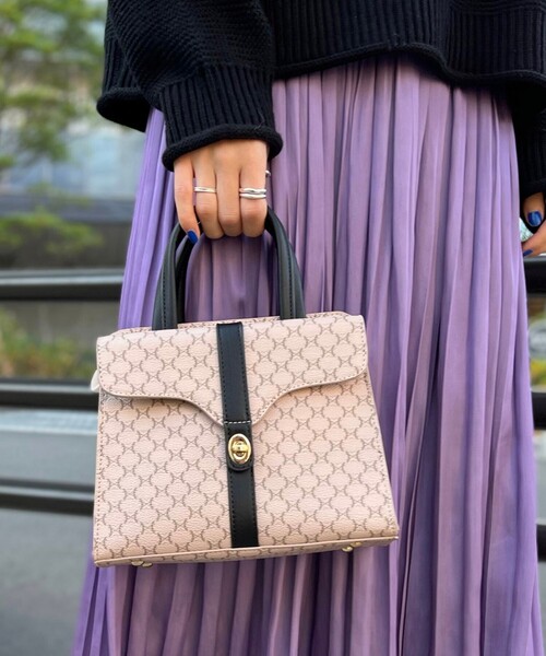 THE SHOP TK (ザ ショップ ティーケー )の「◆モノグラムミニ2WAYバッグ(ハンドバッグ・レディース・ブラウン系6/ホワイト系8・99)」の3枚目の写真