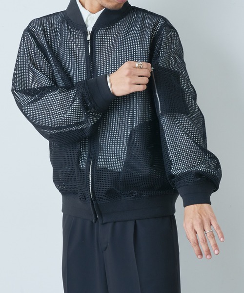 Lui's メッシュ MA-1 ブラック Lui's（ルイス）の「メッシュMA-1（MA-1）」 - WEAR