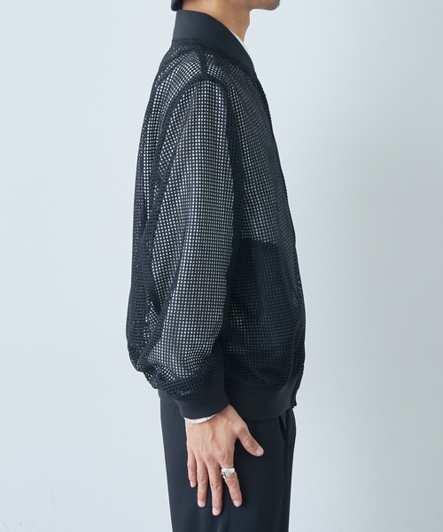 Lui's（ルイス）の「メッシュMA-1（MA-1・メンズ・ブラック/グレー・SMALL/MEDIUM）」の7枚目の写真