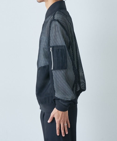 Lui's メッシュ MA-1 ブラック Lui's（ルイス）の「メッシュMA-1（MA-1）」 - WEAR