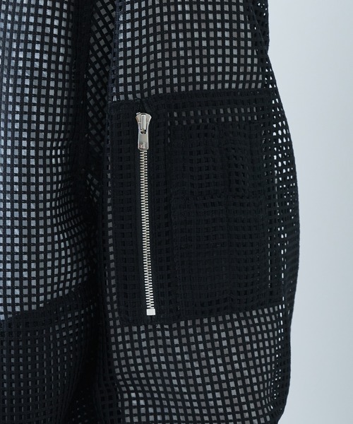 Lui's（ルイス）の「メッシュMA-1（MA-1・メンズ・ブラック/グレー・SMALL/MEDIUM）」の16枚目の写真