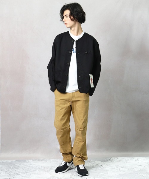 CAL O LINE(キャルオーライン)の「【 CAL O LINE / キャル オー ライン 】ING JACKET イングジャケット CL211-008 SES(カバーオール・メンズ・オリーブドラブ/ベージュ/ブラック・M/L)」の16枚目の写真