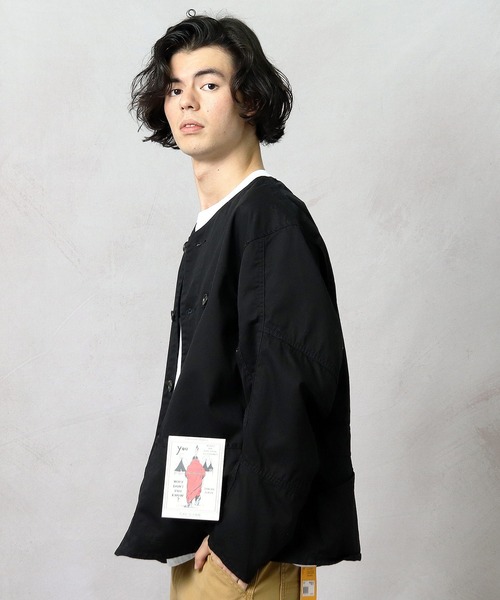 CAL O LINE(キャルオーライン)の「【 CAL O LINE / キャル オー ライン 】ING JACKET イングジャケット CL211-008 SES(カバーオール・メンズ・オリーブドラブ/ベージュ/ブラック・M/L)」の15枚目の写真