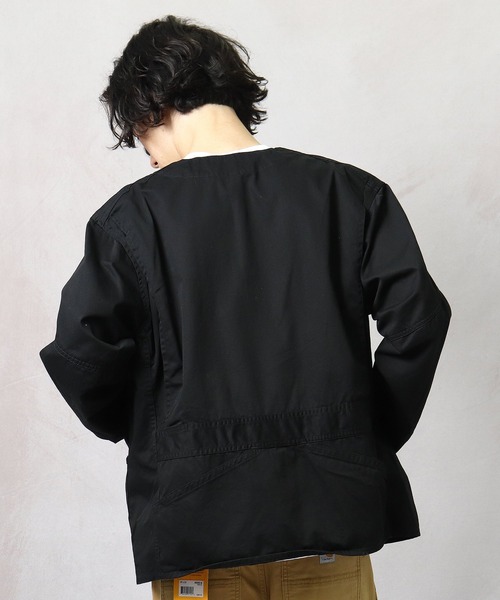 CAL O LINE(キャルオーライン)の「【 CAL O LINE / キャル オー ライン 】ING JACKET イングジャケット CL211-008 SES(カバーオール・メンズ・オリーブドラブ/ベージュ/ブラック・M/L)」の14枚目の写真