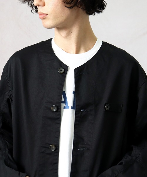CAL O LINE(キャルオーライン)の「【 CAL O LINE / キャル オー ライン 】ING JACKET イングジャケット CL211-008 SES(カバーオール・メンズ・オリーブドラブ/ベージュ/ブラック・M/L)」の13枚目の写真
