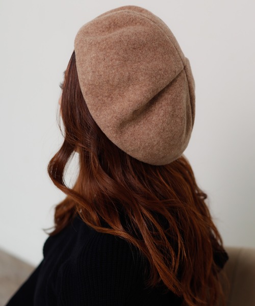 LIPSERVICE（リップサービス）の「ウールベレー帽（ハンチング/ベレー帽・レディース・ブラック/ブラウン・FREE）」の10枚目の写真