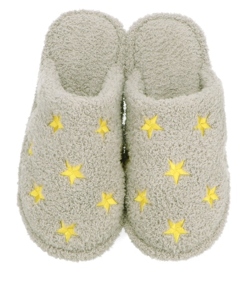 ORiental TRaffic（オリエンタルトラフィック）の「バイカラー星柄刺繍ルームシューズ G-0007（ルームシューズ/スリッパ・レディース・ネイビー/グレー/ピンク・M/LL/L/S）」の13枚目の写真
