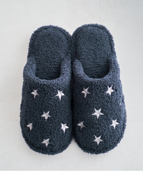 ORiental TRaffic（オリエンタルトラフィック）の「バイカラー星柄刺繍ルームシューズ G-0007（ルームシューズ/スリッパ・レディース・ネイビー/グレー/ピンク・M/LL/L/S）」の18枚目の写真