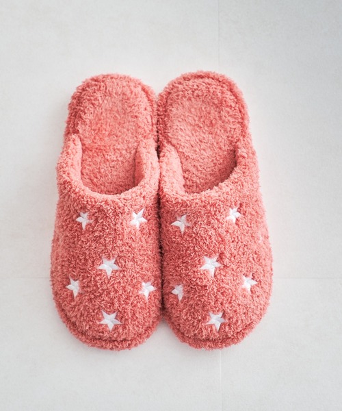 ORiental TRaffic（オリエンタルトラフィック）の「バイカラー星柄刺繍ルームシューズ G-0007（ルームシューズ/スリッパ・レディース・ネイビー/グレー/ピンク・M/LL/L/S）」の21枚目の写真