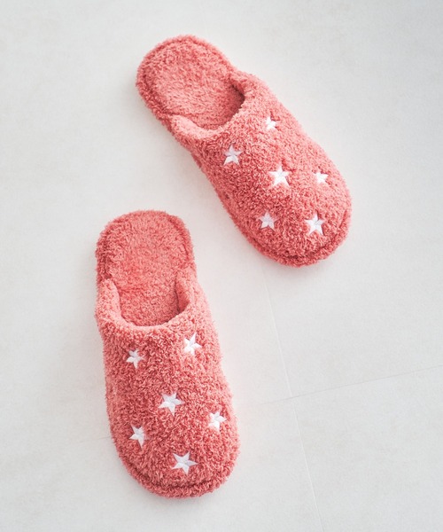 ORiental TRaffic（オリエンタルトラフィック）の「バイカラー星柄刺繍ルームシューズ G-0007（ルームシューズ/スリッパ・レディース・ネイビー/グレー/ピンク・M/LL/L/S）」の22枚目の写真