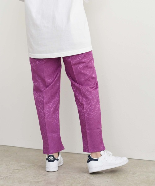 palm RICHE（ポームリシュ）の「ジャカードテーパードパンツ（その他パンツ・レディース・ブラック/パープル/ライトベージュ・M）」の18枚目の写真