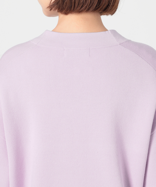 SLOBE IENA（スローブイエナ）の「スムースVネックカーディガン◆（カーディガン/ボレロ・レディース・パープル系その他/サックスブルー/ホワイト/ネイビー・FREE）」の11枚目の写真