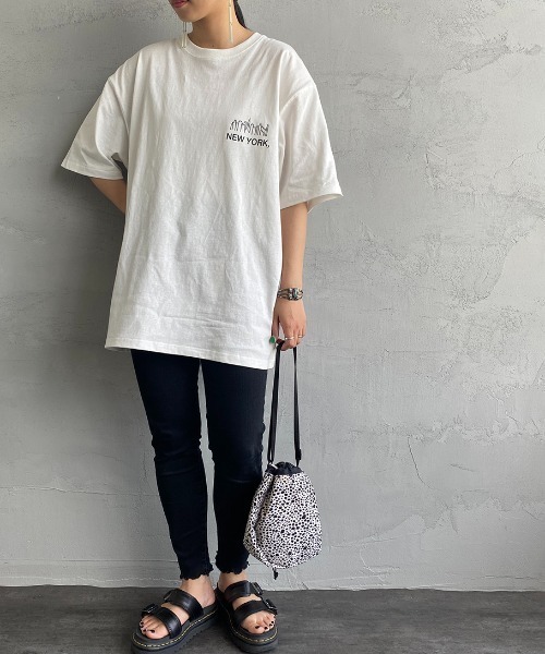 Manhattan Portage マンハッタンポーテージ 別注 バックフォトプリントtシャツ Tシャツ カットソー Manhattan Portage マンハッタンポーテージ のファッション通販 Zozotown