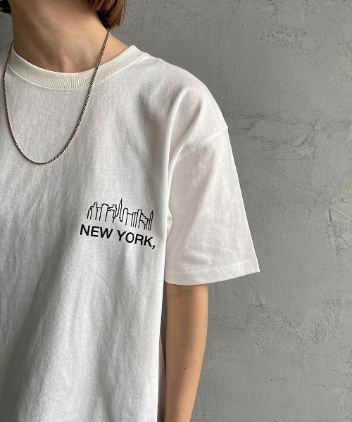 Manhattan Portage（マンハッタンポーテージ）の「[MANHATTAN PORTAGE/マンハッタンポーテージ] 別注 バックフォトプリントTシャツ（Tシャツ/カットソー・レディース・ホワイト/ネイビー/グレー・S/M/L/XL）」の18枚目の写真