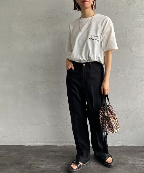 Manhattan Portage（マンハッタンポーテージ）の「[MANHATTAN PORTAGE/マンハッタンポーテージ] 別注 バックフォトプリントTシャツ（Tシャツ/カットソー・レディース・ホワイト/ネイビー/グレー・S/M/L/XL）」の11枚目の写真