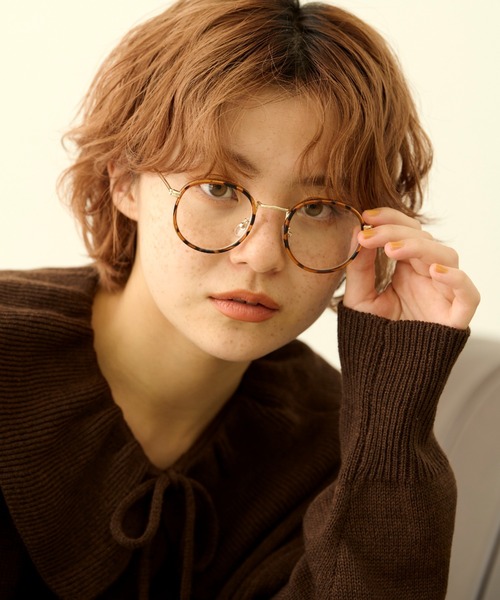 MERLOT（メルロー）の「クラシックめがね（メガネ・レディース・ブラック/ブラウン/クリア・FREE）」の2枚目の写真