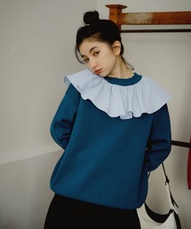 【eL】12G Frillcollar Pullover/271290
