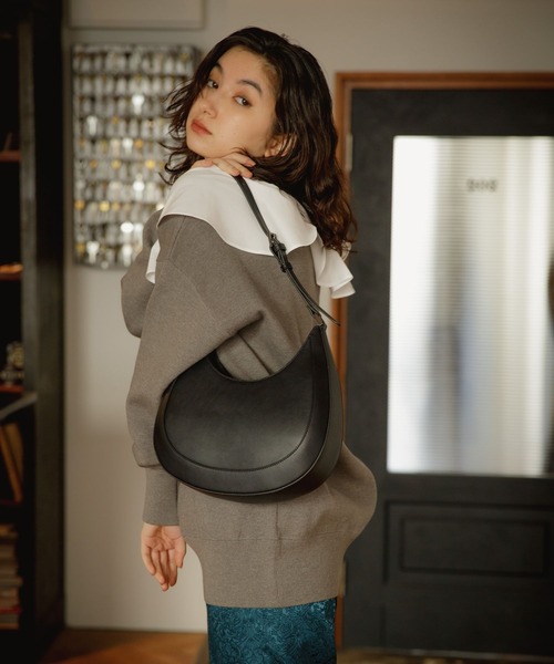 eL（エル）の「【eL】12G Frillcollar Pullover/271290（Tシャツ/カットソー・レディース・ブラック/グレー/ブルー・FREE）」の16枚目の写真