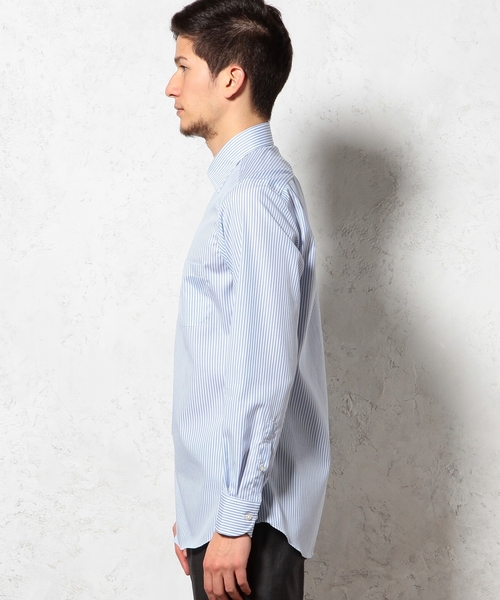 green label relaxing(グリーンレーベルリラクシング)の「E/IRON LON/ST WD シャツ◆(シャツ/ブラウス・メンズ・コバルトブルー/ライトグレー・41cm/37cm/39cm/40cm/38cm/42cm/43cm)」の5枚目の写真