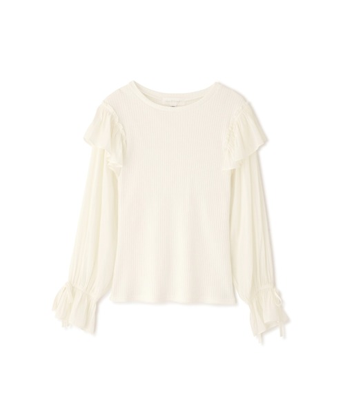 JILL STUART（ジルスチュアート）の「◆エミリオカットソー（Tシャツ/カットソー・レディース・ホワイト/パープル/ライトグリーン・FREE）」の8枚目の写真