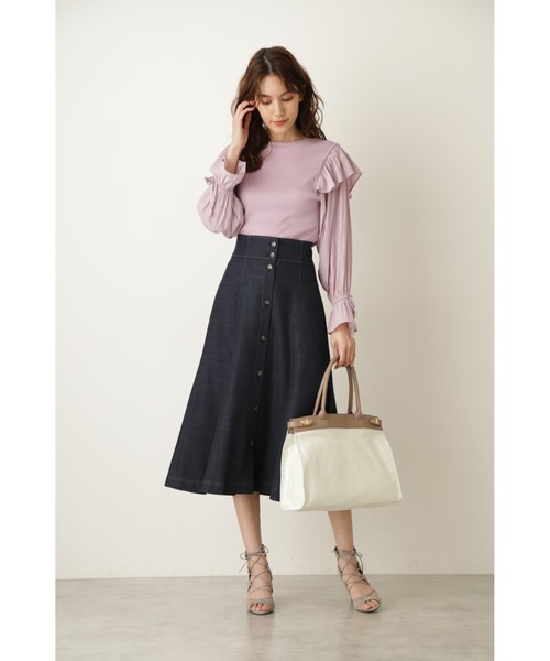 JILL STUART（ジルスチュアート）の「◆エミリオカットソー（Tシャツ/カットソー・レディース・ホワイト/パープル/ライトグリーン・FREE）」の17枚目の写真