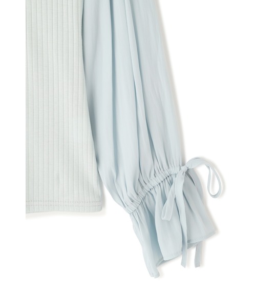 JILL STUART（ジルスチュアート）の「◆エミリオカットソー（Tシャツ/カットソー・レディース・ホワイト/パープル/ライトグリーン・FREE）」の6枚目の写真